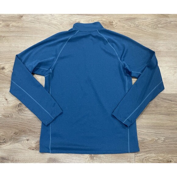 Patagonia Midweight Capilene Baselayer Blue Quarter Zip Mens Medium - Picture 7 of 7
